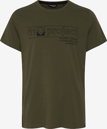 11 Project Shirt 'MATTIS' in Groen: voorkant