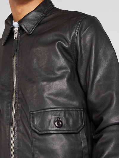 Schott NYC Jacke in schwarz, Produktansicht