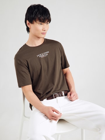 Jack & Jones Premium Футболка 'JPRBLUARCHIE' в Зеленый: спереди