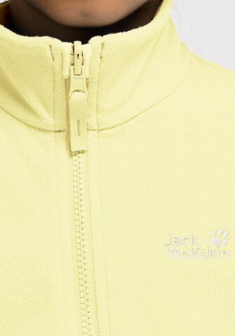 JACK WOLFSKIN Fleece Jacket in Yellow