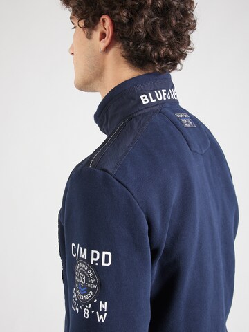 CAMP DAVID Sweatvest in Blauw
