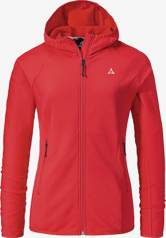 Veste en polaire fonctionnelle 'Cascata' Schöffel en rouge : devant