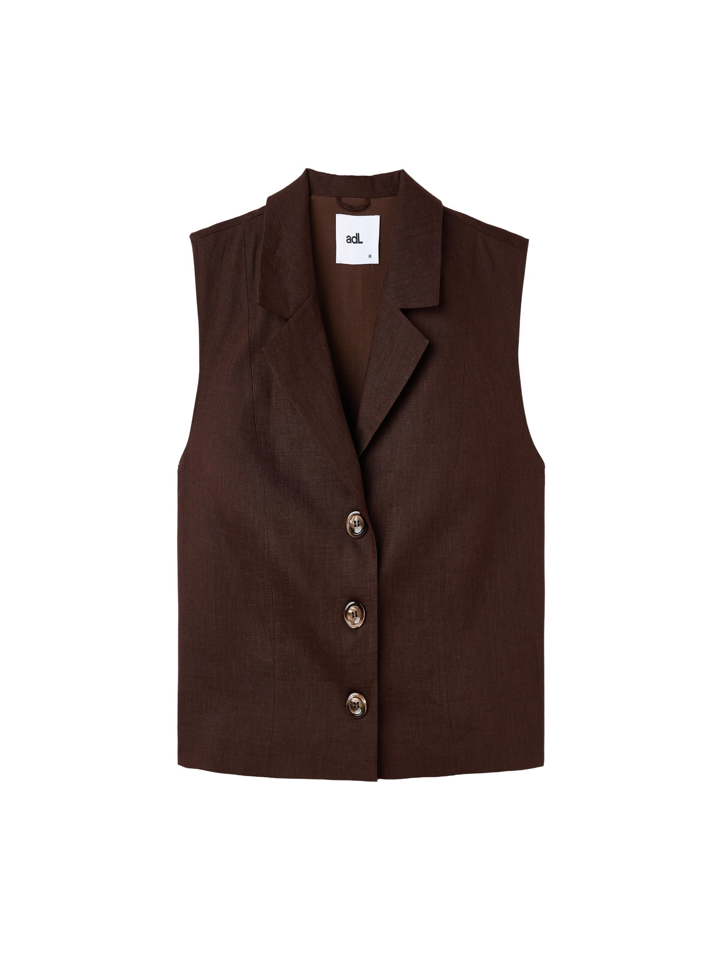 adl Vest in Brown: front