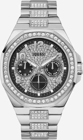 GUESS Analog Watch 'EMPIRE' in Silver: front