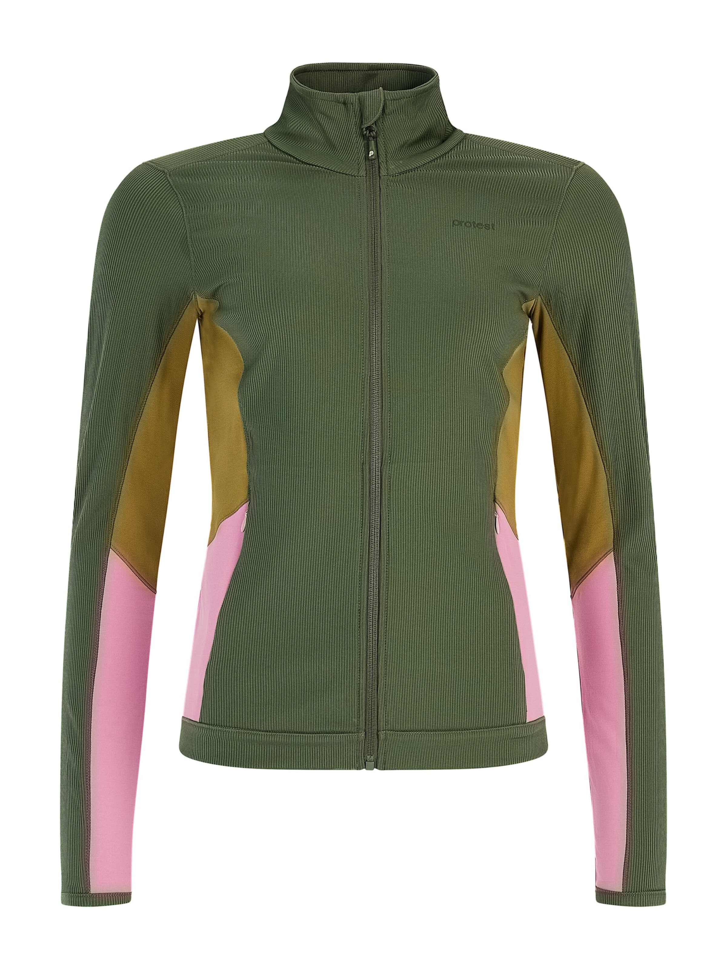 PROTEST Sports sweat jacket 'PRTNikio' in Green: front
