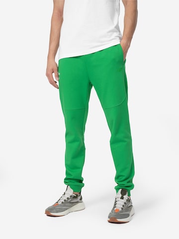 Effilé Pantalon de sport 4F en vert : devant