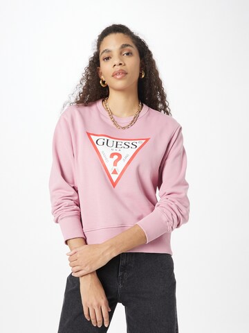 GUESS - Sweatshirt em rosa: frente