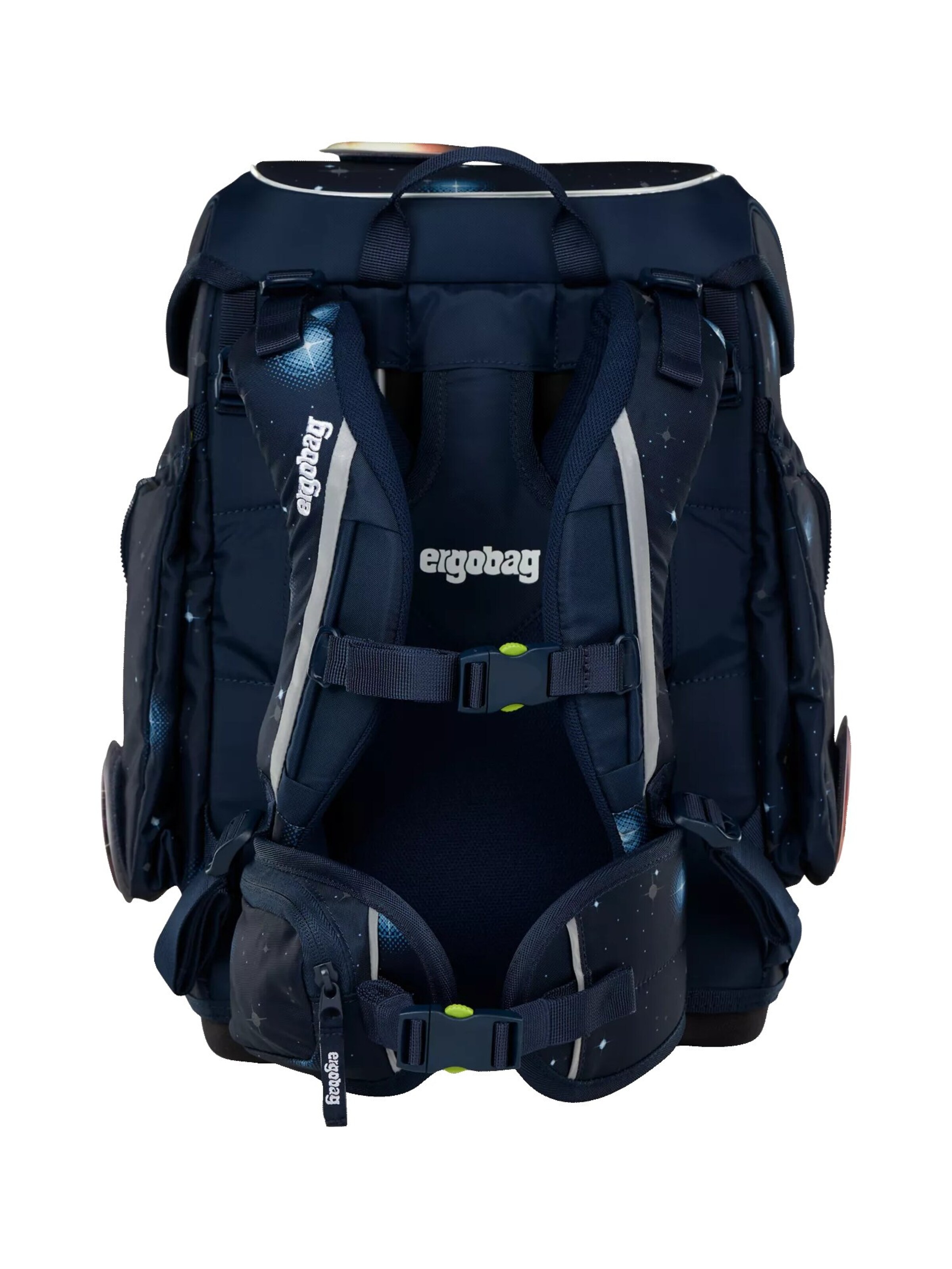 ergobag Rucksack 'Schulranzen-Set cubo Set'‌‌‌‌‌ in Blau