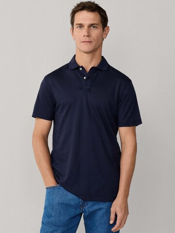 T-Shirt 'PIQUE' Hackett London en bleu : devant