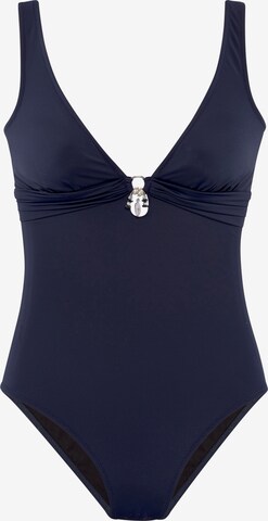 BRUNO BANANI Bralette Swimsuit in Blue: front