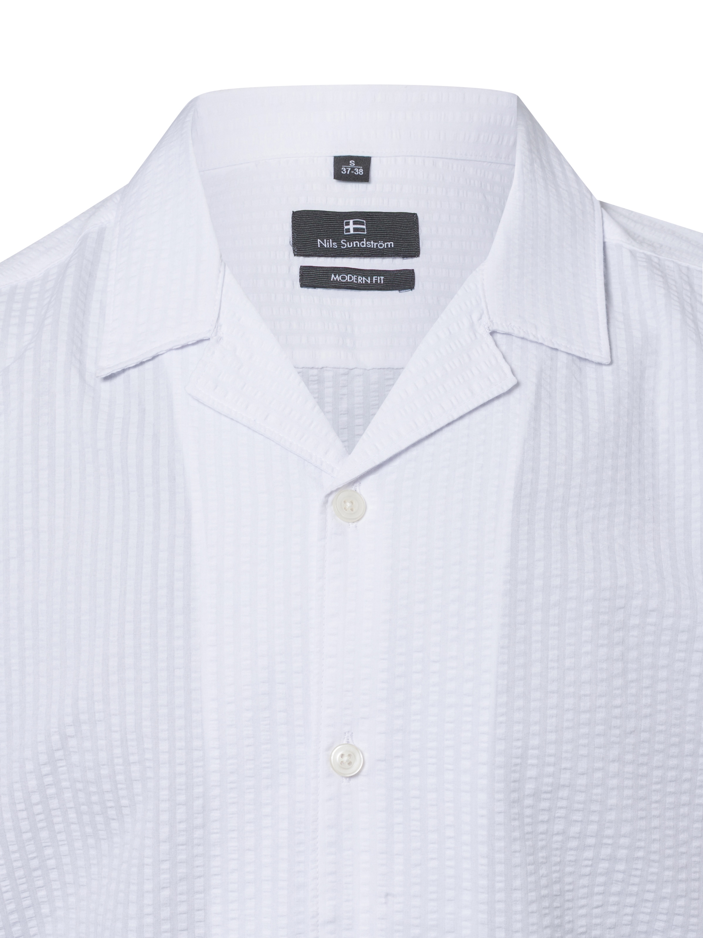Nils Sundström Regular Fit Hemd in Weiß