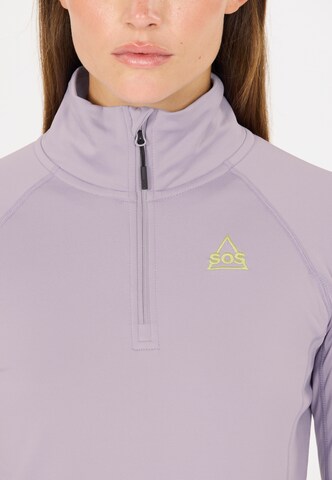 SOS Functioneel shirt 'Stratos' in Lila