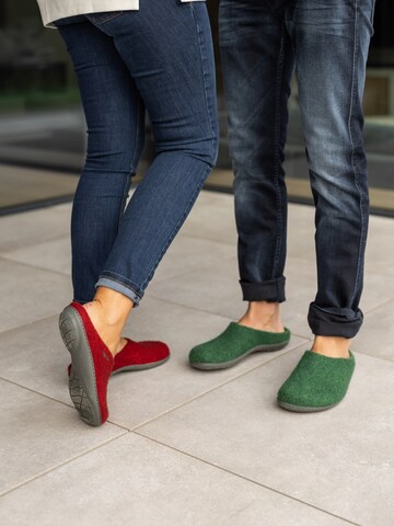 MagicFelt Slippers 'Filzpantoffel Magicfelt 736' in Red