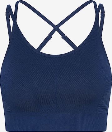 Born Living Yoga Bustier BH 'Sarvan' in Blauw: voorkant
