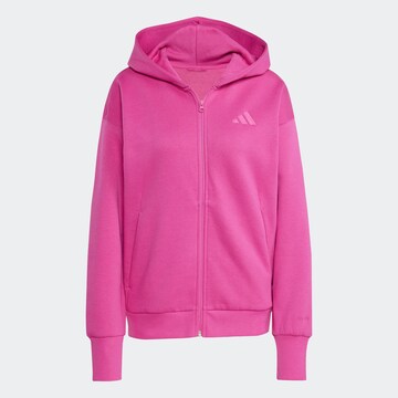 Giacca di felpa sportiva 'ALL SZN' di ADIDAS SPORTSWEAR in rosa: frontale