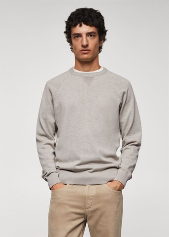 MANGO MAN Sweater 'Ten' in Grey: front