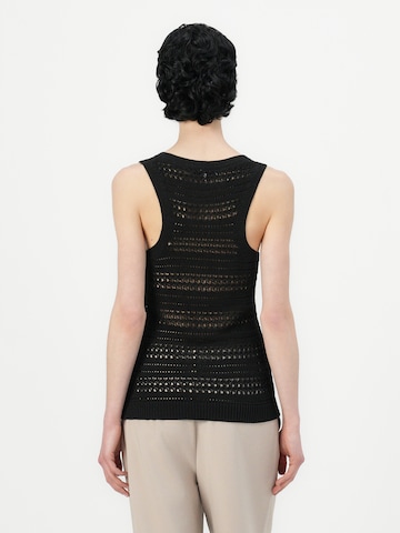 TOMMY HILFIGER - Top de punto en negro: atrás