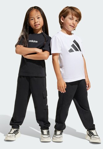 ADIDAS SPORTSWEAR Tapered Παντελόνι φόρμας 'Essentials' σε μαύρο