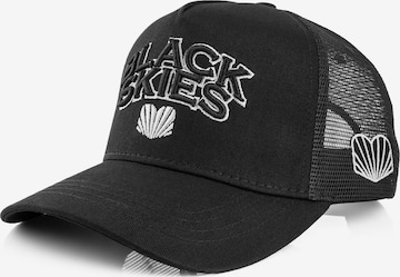 Blackskies Cap in Schwarz: Vorderseite