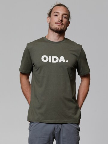T-Shirt ' Oida ' Watapparel en vert : devant