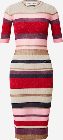 Sonia Rykiel - Vestido de malha em mistura de cores: frente