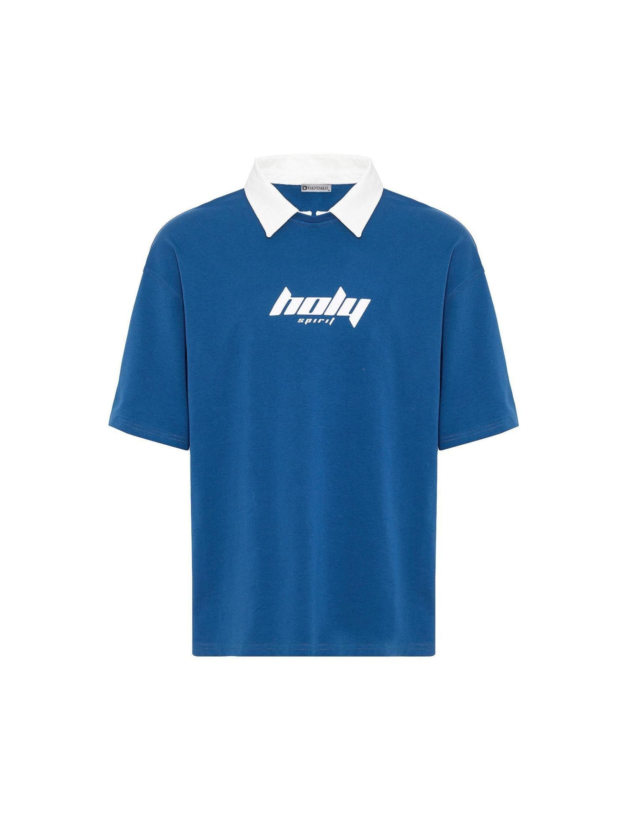 Marškinėliai iš Dandalo, spalva – indigo spalva / balta, Prekių apžvalga