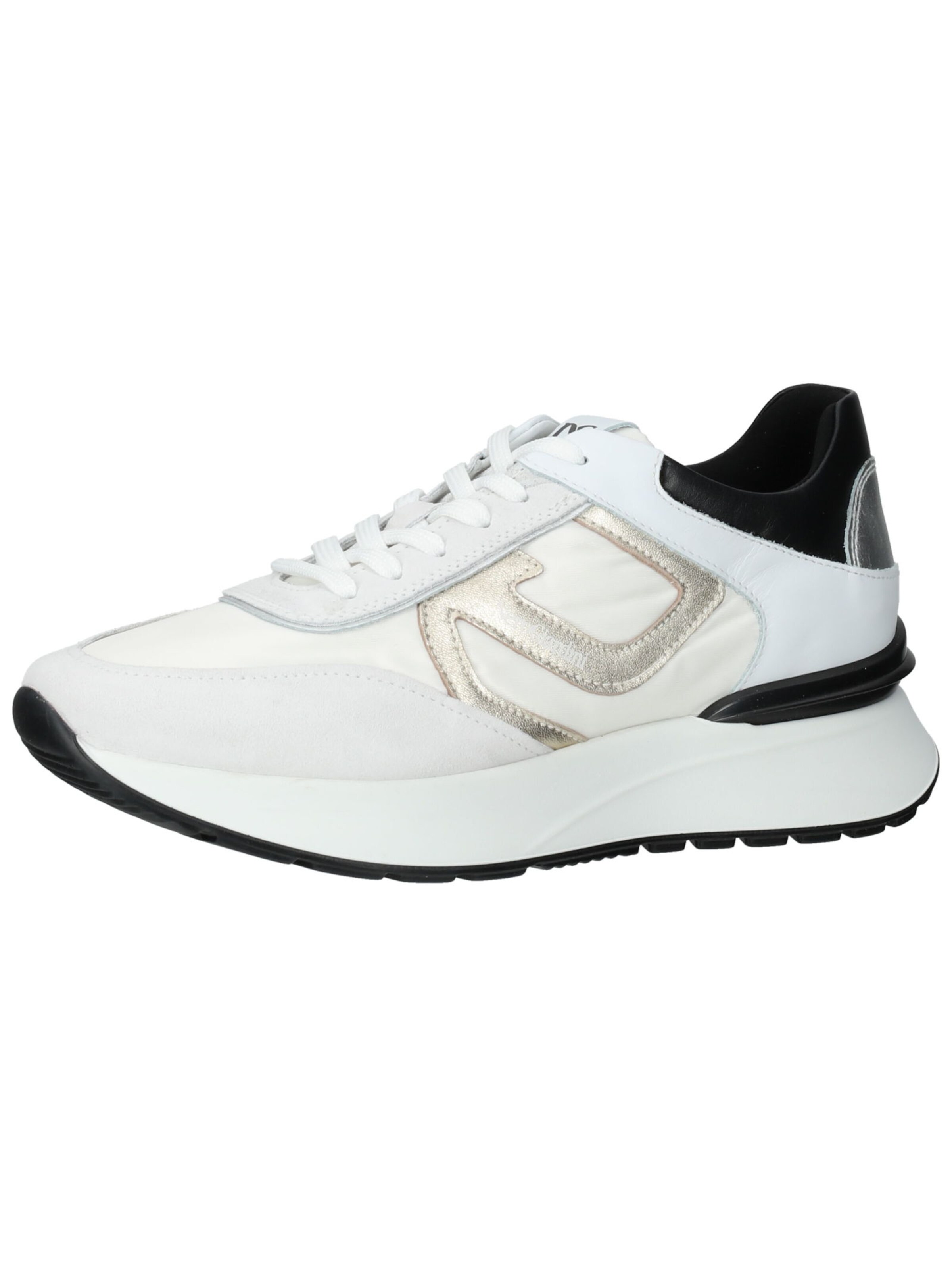 Baskets basses Nero Giardini en blanc : devant