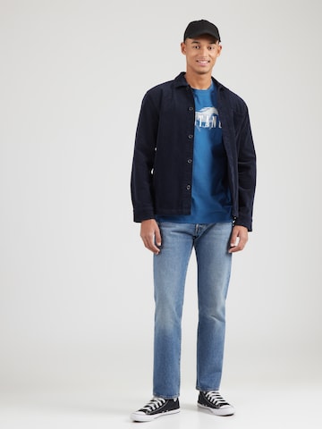 MUSTANG Majica 'Austin' | modra barva