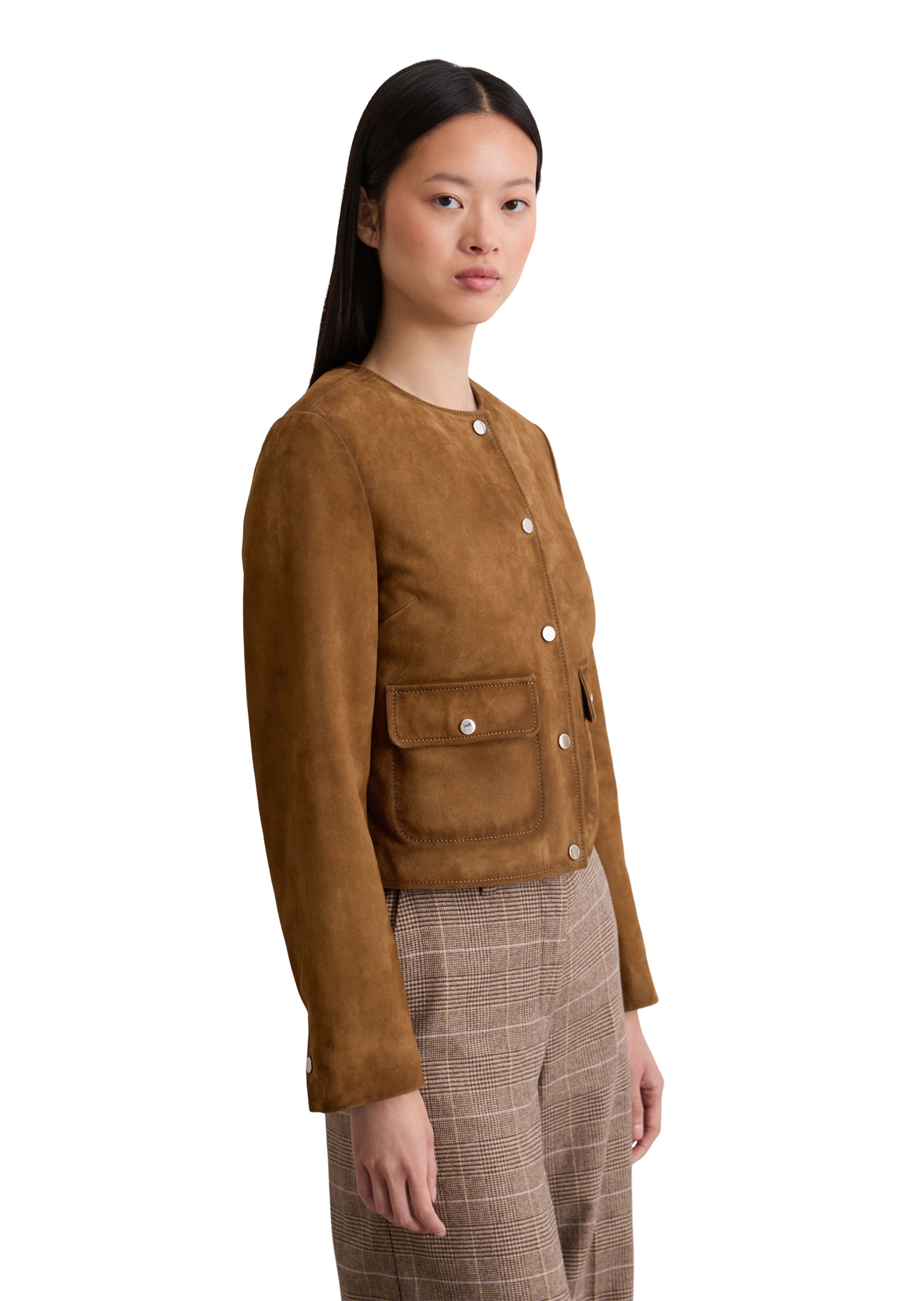 Marc O'Polo Tussenjas in Bruin: voorkant