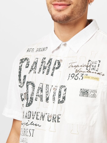 CAMP DAVID Regular Fit Hemd in Beige