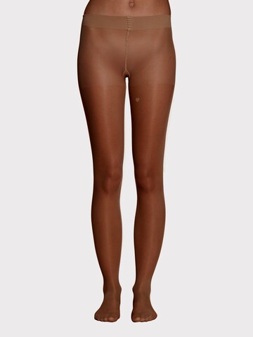 Bataillon Belette Tights 'Strumpfhose 40 den hautfarbe dunkel – semitransparent & reißfest' in Brown