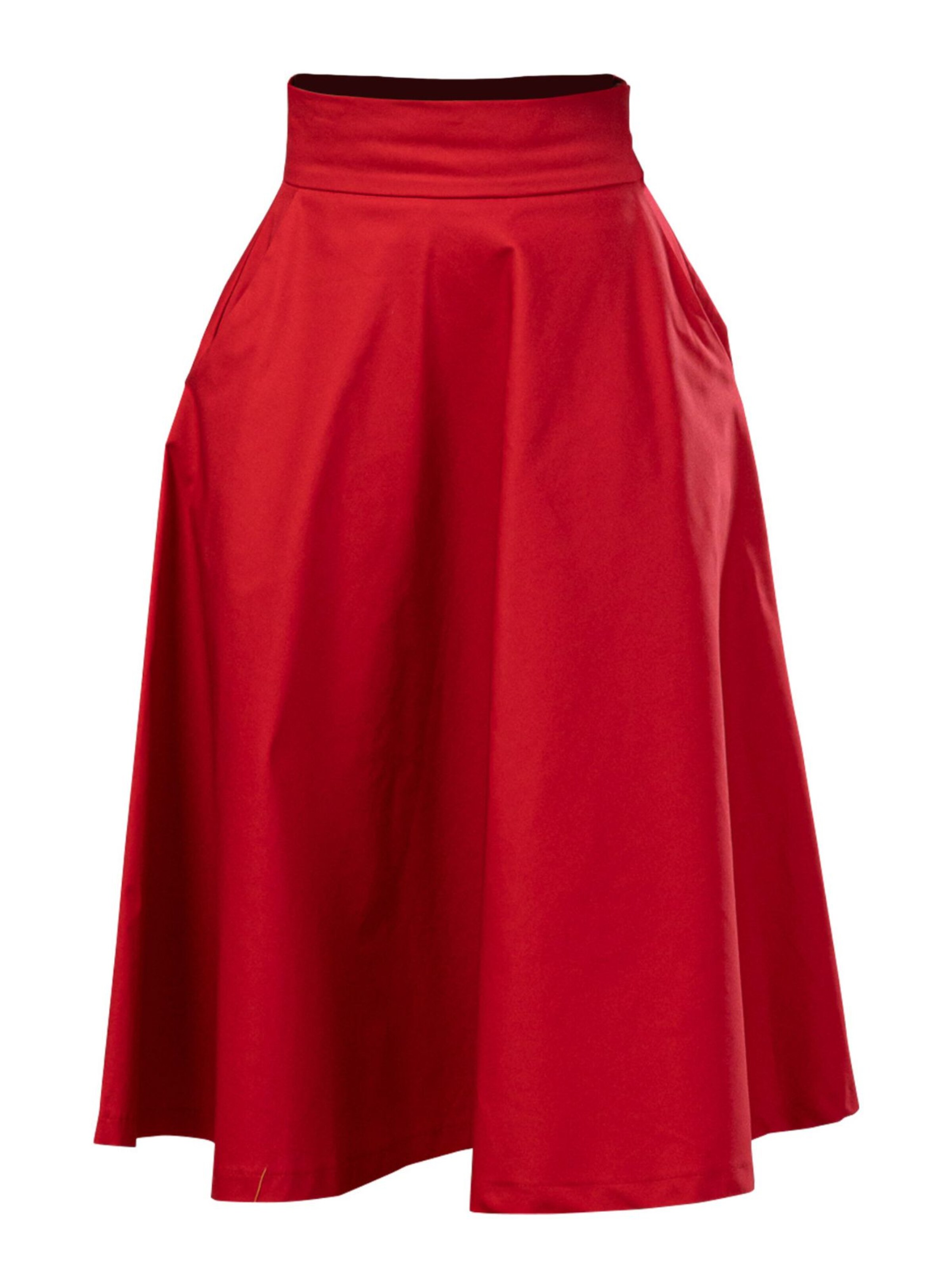 Nikka Place Skirt 'Tulip' in Red: front