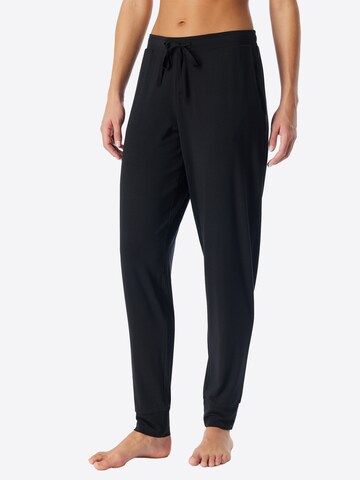 Pantalon de pyjama ' Mix & Relax ' SCHIESSER en noir : devant