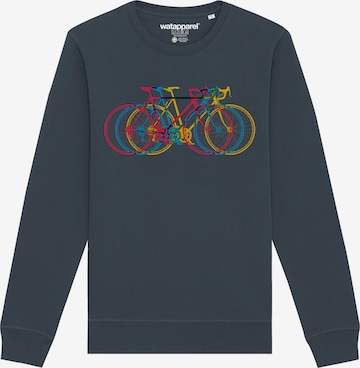 Watapparel Sweatshirt ' Fahrräder ' in Grijs: voorkant