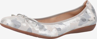 Wonders Ballerinas in grau / silber / weiß, Produktansicht