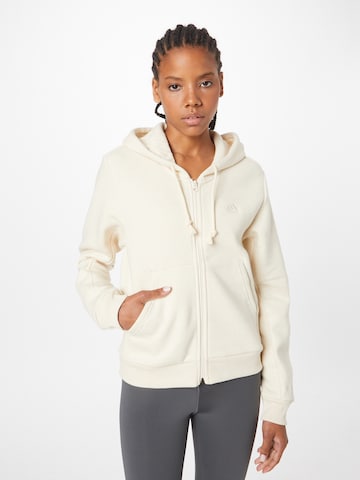 Veste de survêtement 'All Szn Fleece ' ADIDAS SPORTSWEAR en beige : devant