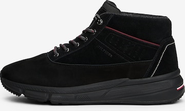 TOMMY HILFIGER Nauhabootsit värissä musta: etupuoli