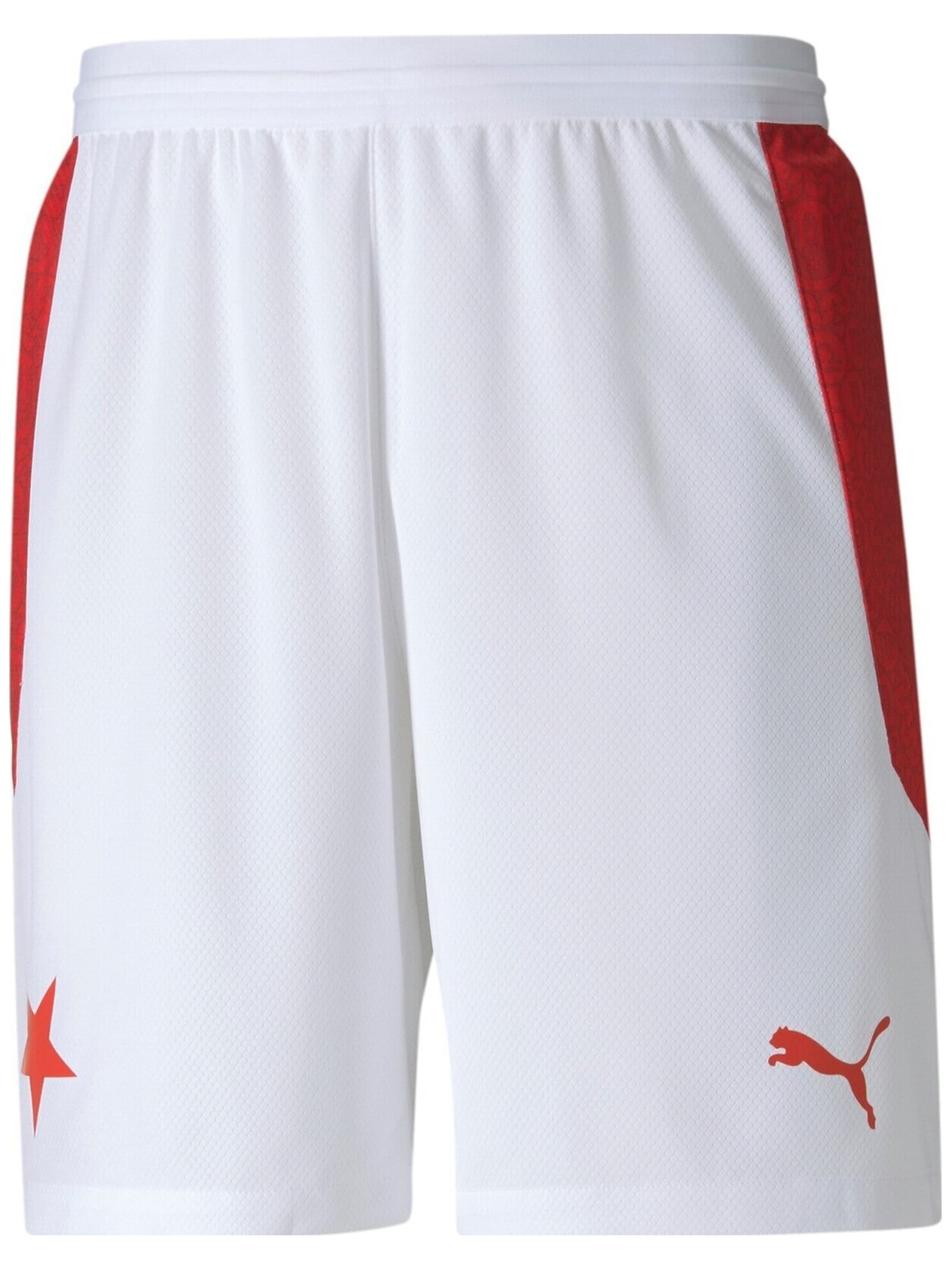 regular Pantaloni sportivi 'Puma Sks Home Shorts' di PUMA in bianco: frontale