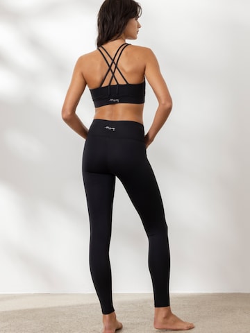 Hey Honey - Bustier Sujetador deportivo 'Criss Cross' en negro