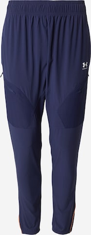 UNDER ARMOUR Regular Sportbroek 'Challenger' in Blauw: voorkant