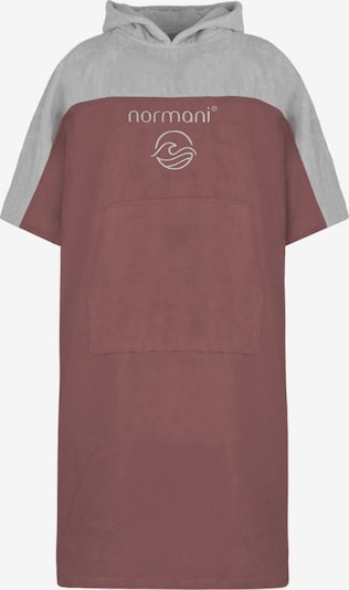 normani Surfer Poncho 'Kuta' in hellgrau / altrosa, Produktansicht