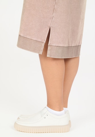 NOU Sweatshirtkleid 'Rala' in Braun