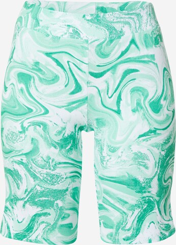 PIECES Skinny Leggings 'Serafina' in Groen: voorkant