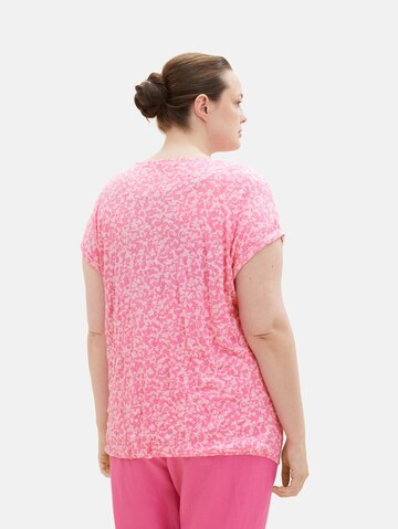 Tom Tailor Women + T-Shirt in Pink