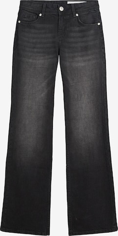 Jeans de la Bershka pe negru: față