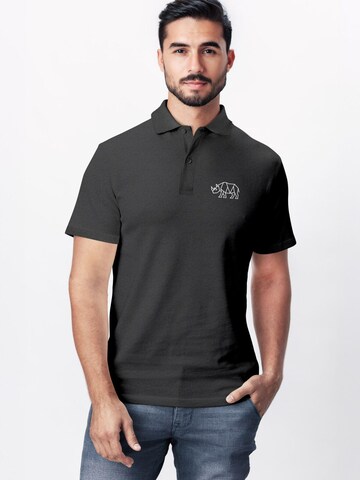 Neverless Shirt 'Rhino Polygon' in Grey