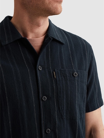 PME Legend - Ajuste regular Camisa 'Shirt with short sleeves and woven stripe pattern' en azul