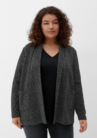 Cardigan TRIANGLE en noir : devant