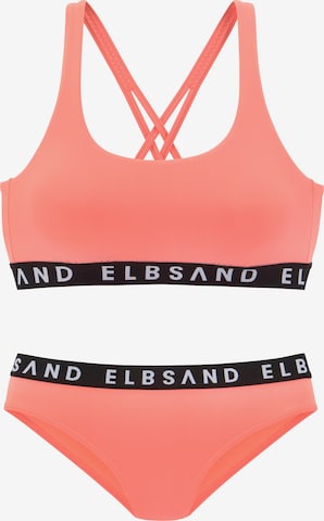 Elbsand Bustier Bikini in Orange: predná strana