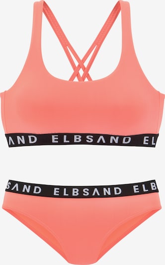 Elbsand Bikini i koral / sort / hvid, Produktvisning